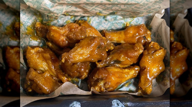 Image of Carolina BBQ-sauced Wingstop wings