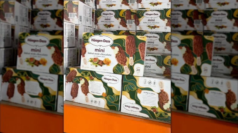 Box of Häagen-Dazs Mini Dubai Chocolate Ice Cream Bars