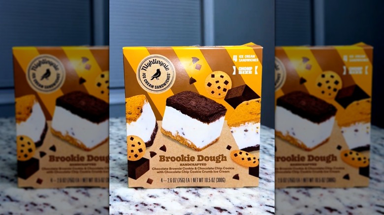 Box of Nightingale Chomps Brookie Dough Ice Cream Sandwiches