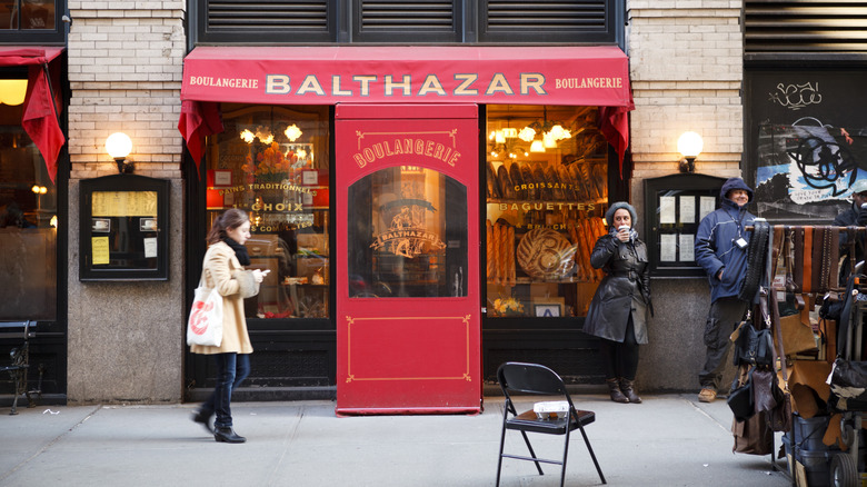 Balthazar bakery storefront in Soho
