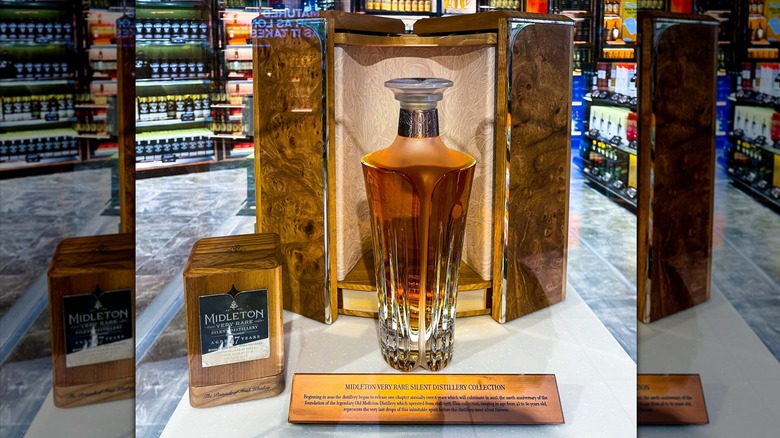 Midleton Very Rare 47 Year Irish Whiskey in a liqour store