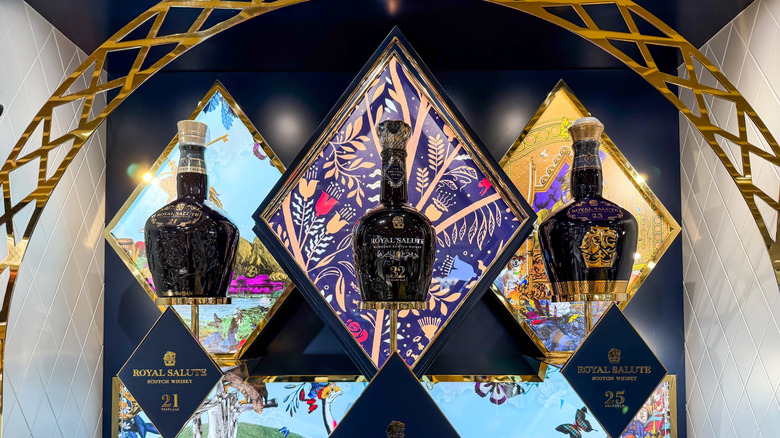 Bottles of Royal Salute Blended Scotch