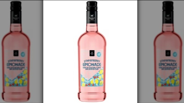 A bottle of Member's Mark Strawberry Lemonade Vodka