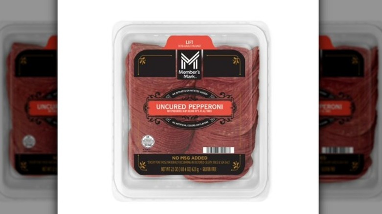 A package of Member's Mark Uncured Pepperoni