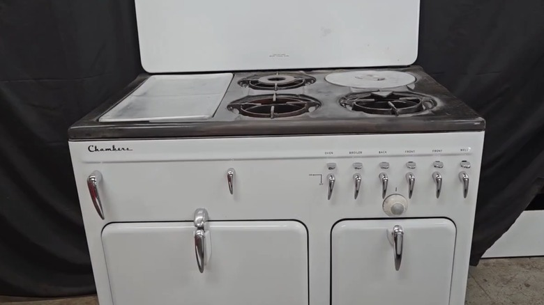 Front view of a Chambers Stove Model B