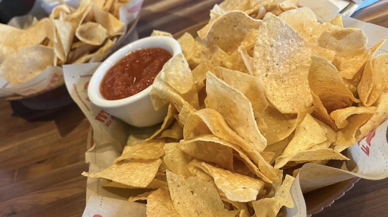 Chips and salsa from Chili's
