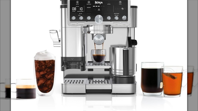 Ninja Luxe coffee machine on white background