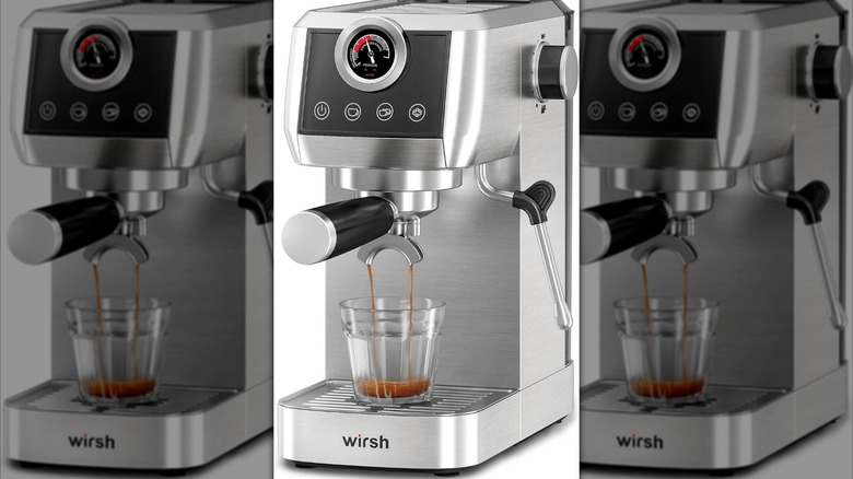 wirsh espresso machine on white background