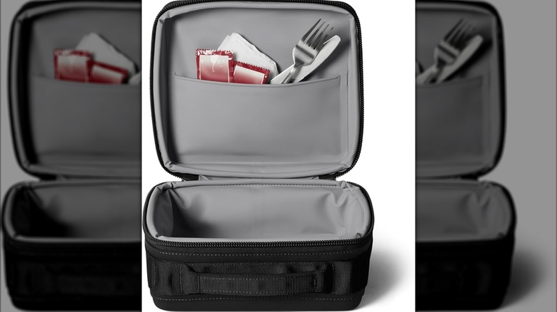 Yeti Daytrip lunch bag on white surface