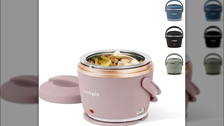 Crock-Pot food warmer on white surface
