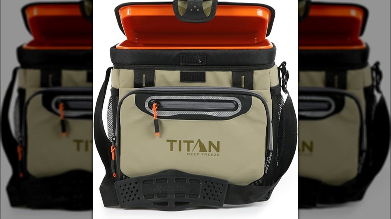 Titan cooler on white surface