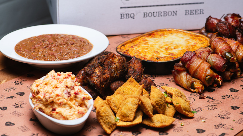 Various barbecue side dishes from Salt + Smoke