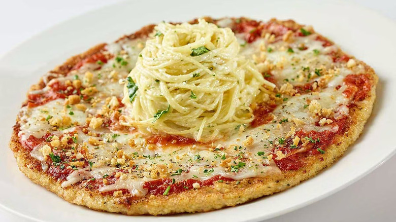 The Chicken Parmesan "Pizza Style" at The Cheesecake Factory