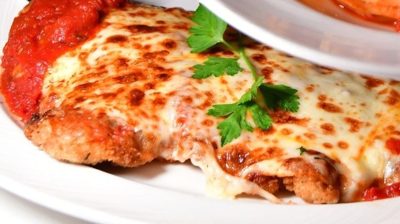 A plate of chicken Parmesan at The Palm