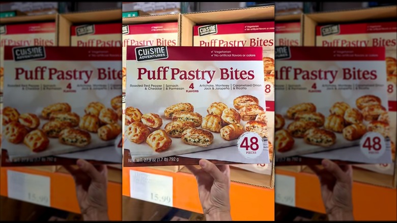 Pack of puff pastry bites