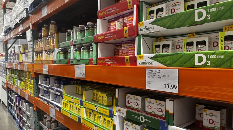 Vitamins aisle at Costco