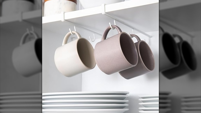Better Houseware Coffee Mug Under-Shelf Mug Rack