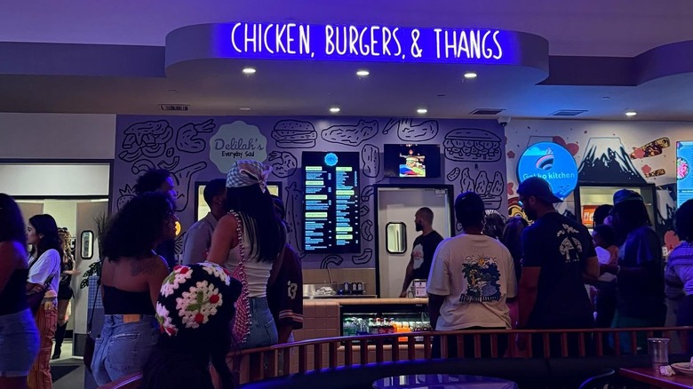 Delilah's Everyday Soul food stall at an Atlanta food hall