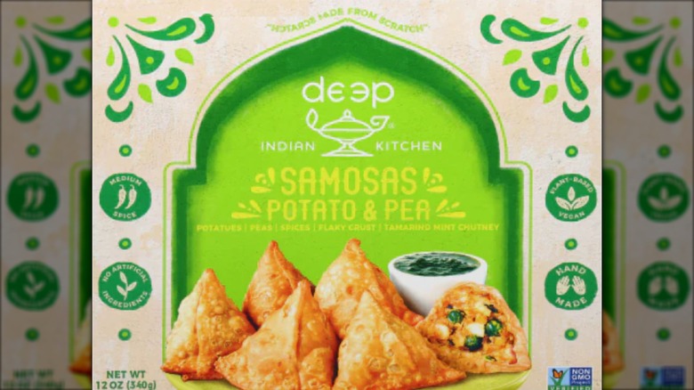 Box of Deep Indian Kitchen Potato & Pea Samosas with Chutney