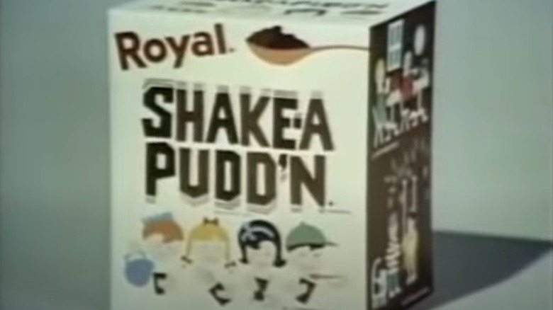 A box of chocolate-flavored Shake-A Pudd'n