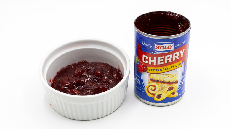 Solo Cherry Pastry and Cake Filling on white surface