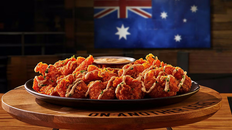 A plate of Bloomin' Fried Shrimp at Outback Steakhouse