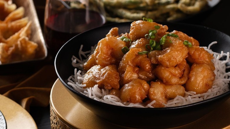 A plate of Dynamite Shrimp at P.F. Chang's