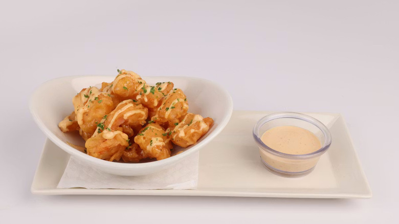 A plate of Thai Chili Shrimp at The Cheesecake Factory