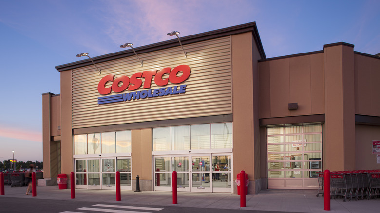 closeup of the sign of a Costco Wholesale