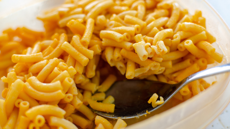 Leftover boxed macaroni and cheese