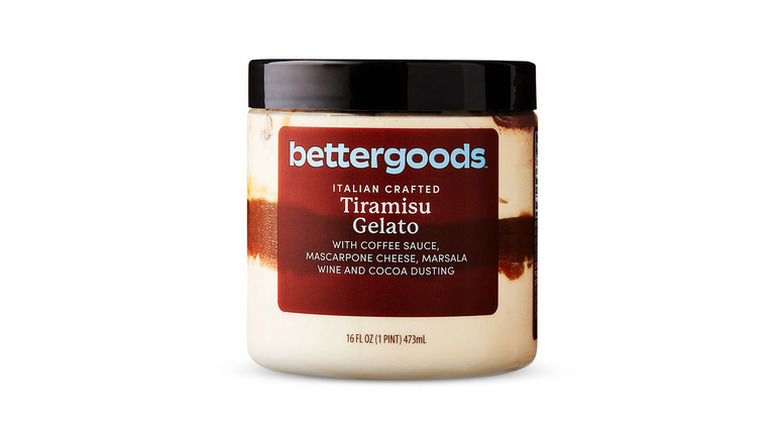 a jar of Bettergoods Tiramisu Gelato on a white background