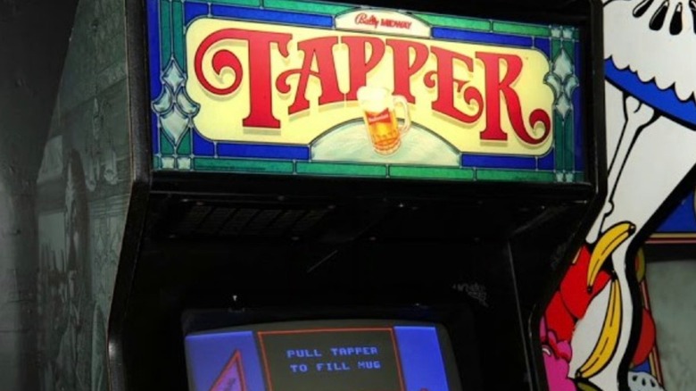A Tapper arcade game of the 1980s
