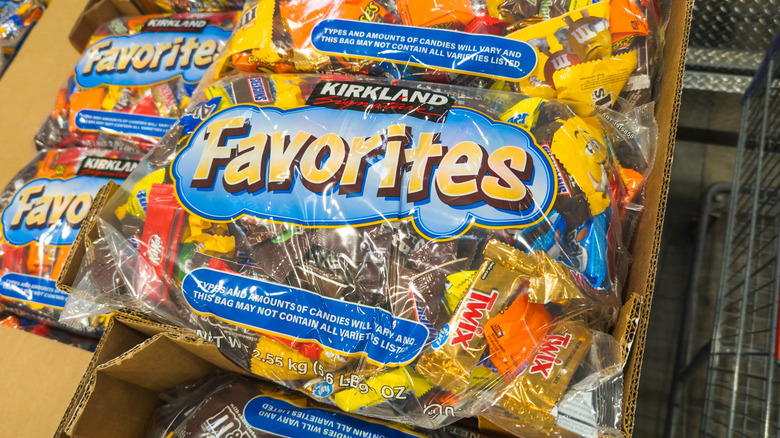A large bag of chocolate candies at Costco