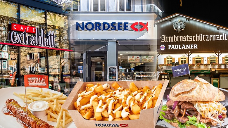 Trio of German restaurants including Nordsee, Paulaner and Cafe Extrablatt