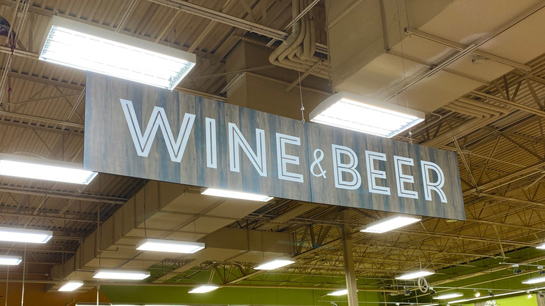 Kroger's iconic Wine & Beer sign