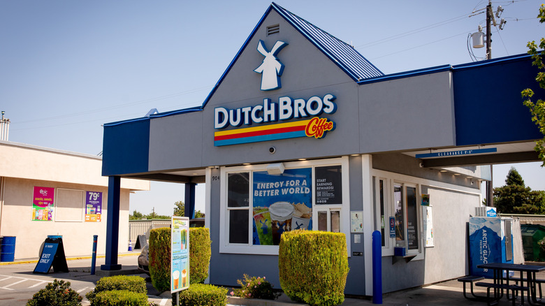 Exterior shot of a Dutch Bros location