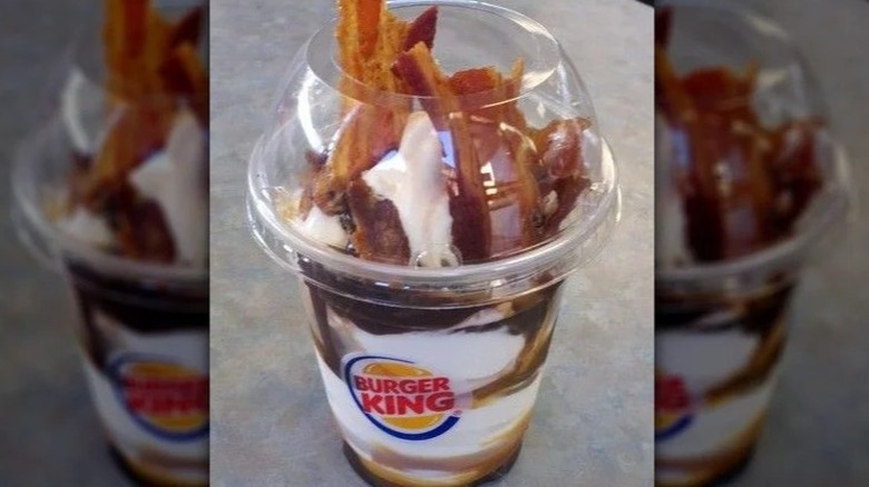 The bacon sundae at Burger King