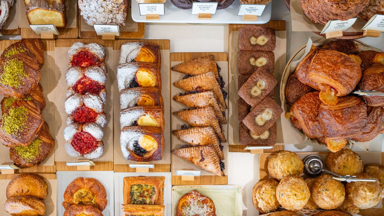 A delicious assortment of croissants and danishes from Friends & Family