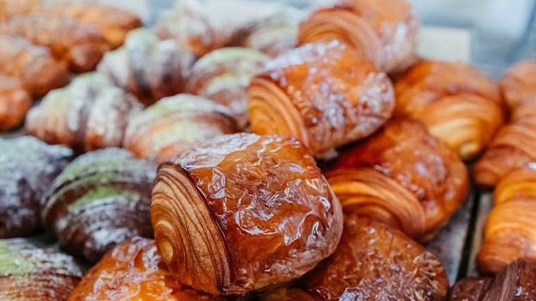 A selection of beautifully crispy pastries from Gjusta bakery