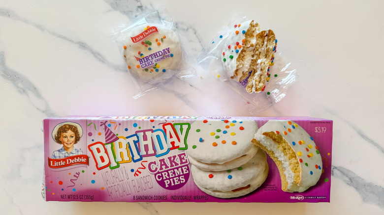 Birthday Cake Creme Pies