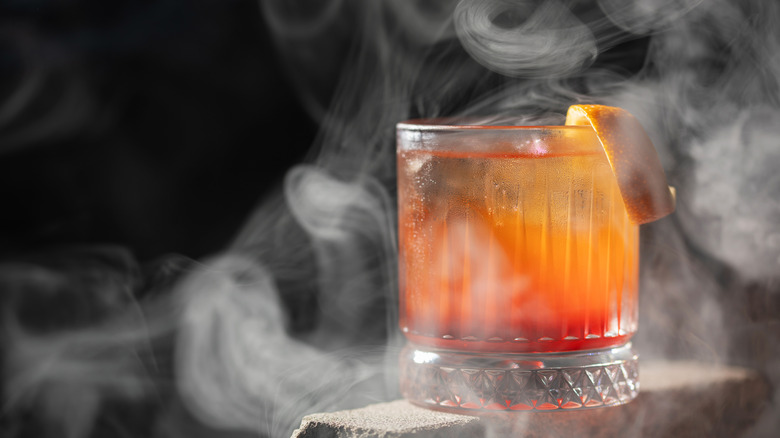 Smoked old fashioned