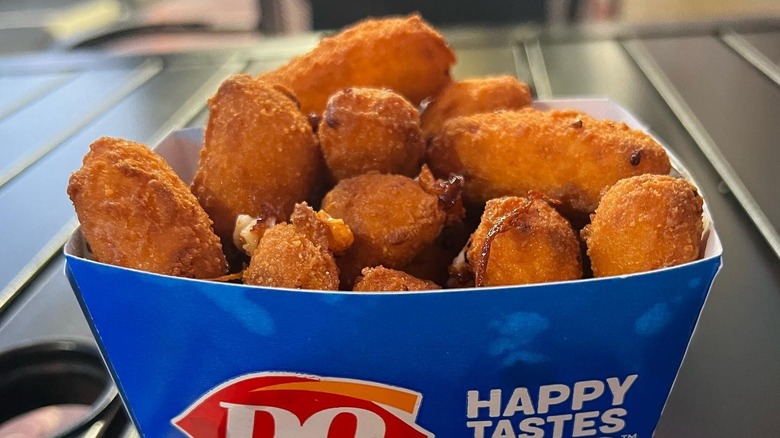 A box of Dairy Queen cheese curds