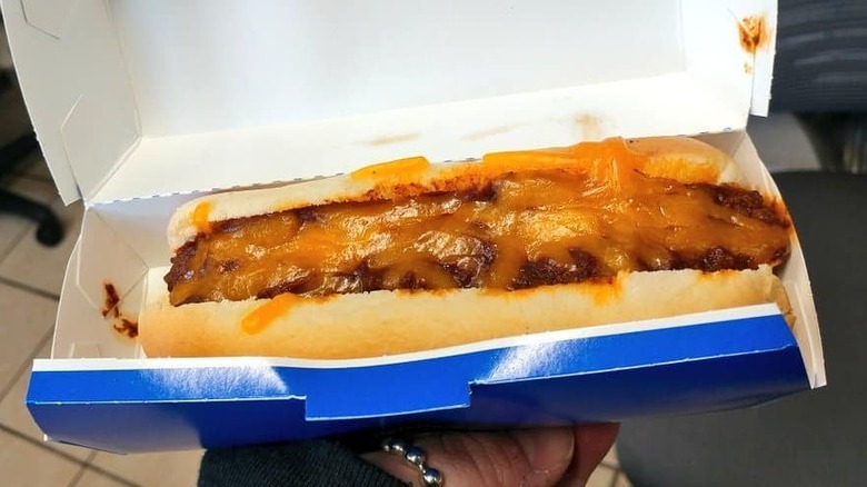 A chili cheese dog from Dairy Queen