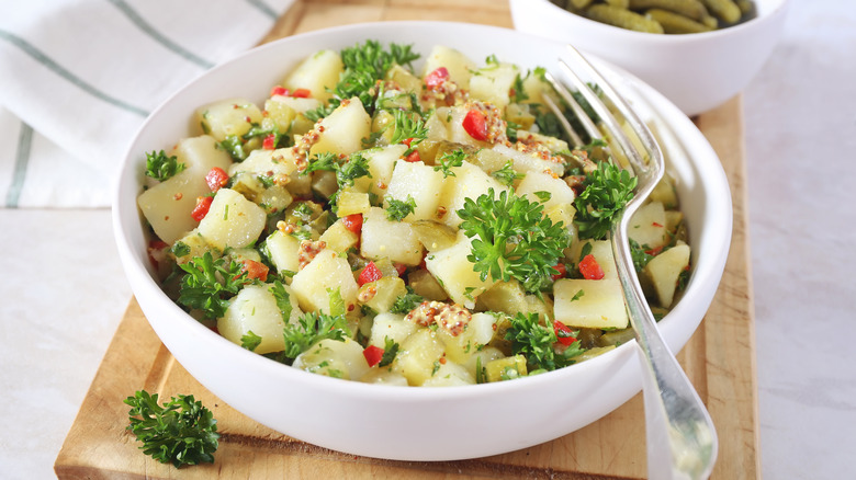 Pickled cucumber potato salad