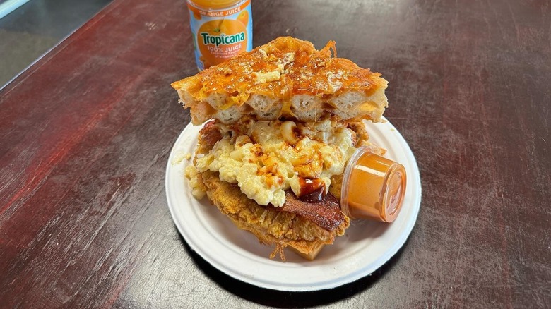 The Confused Cousin Chicken Sandwich at Waffles and Whatnot