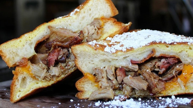 The Pulled Pork Monte Cristo at Saint Lawrence Gridiron