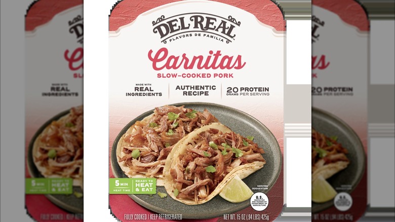 A package of Del Real Carnitas