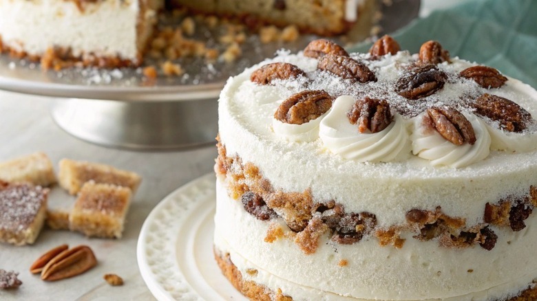 Close up of Alabama Lane cake