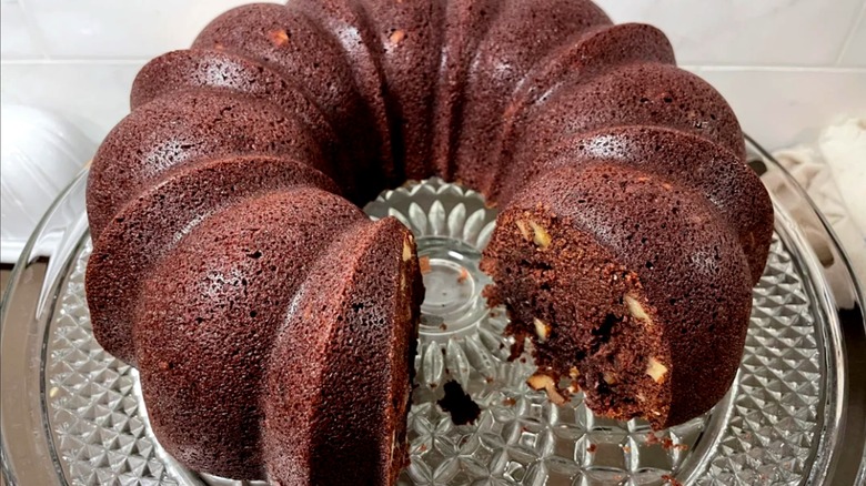 Classic tunnel of fudge cake