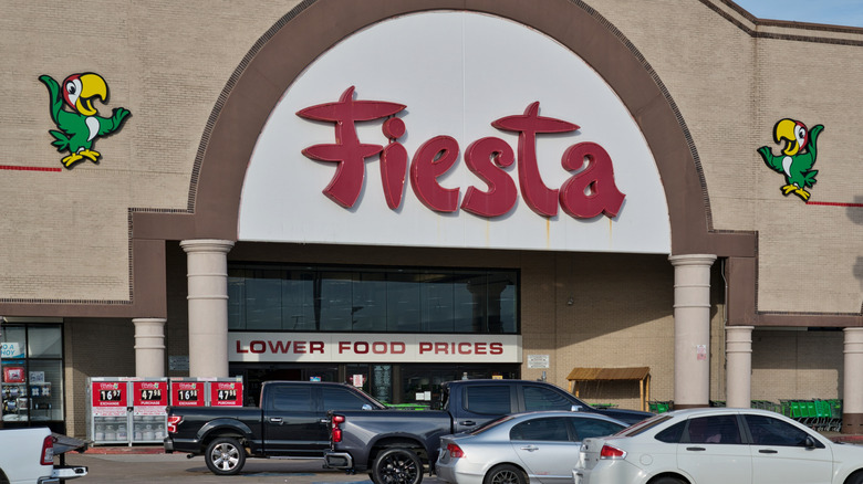 Exterior shot of Fiesta Mart store.